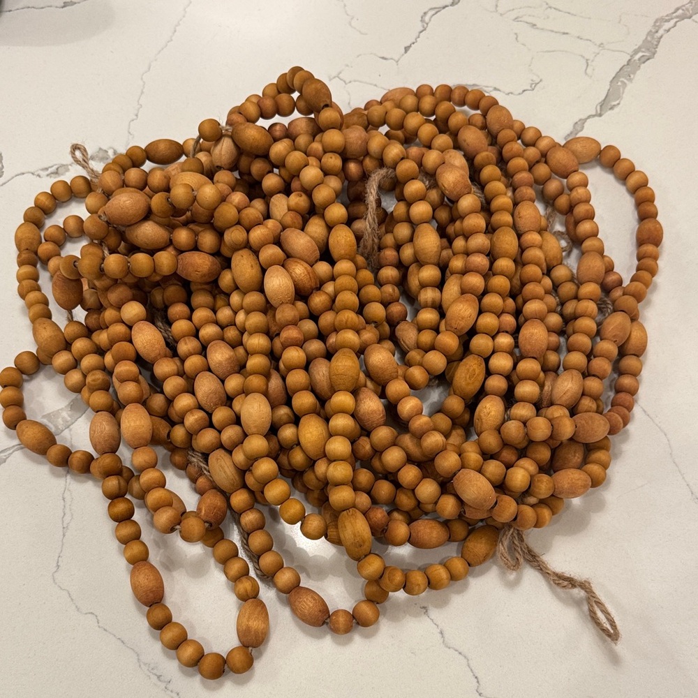 Wooden Bead Garland